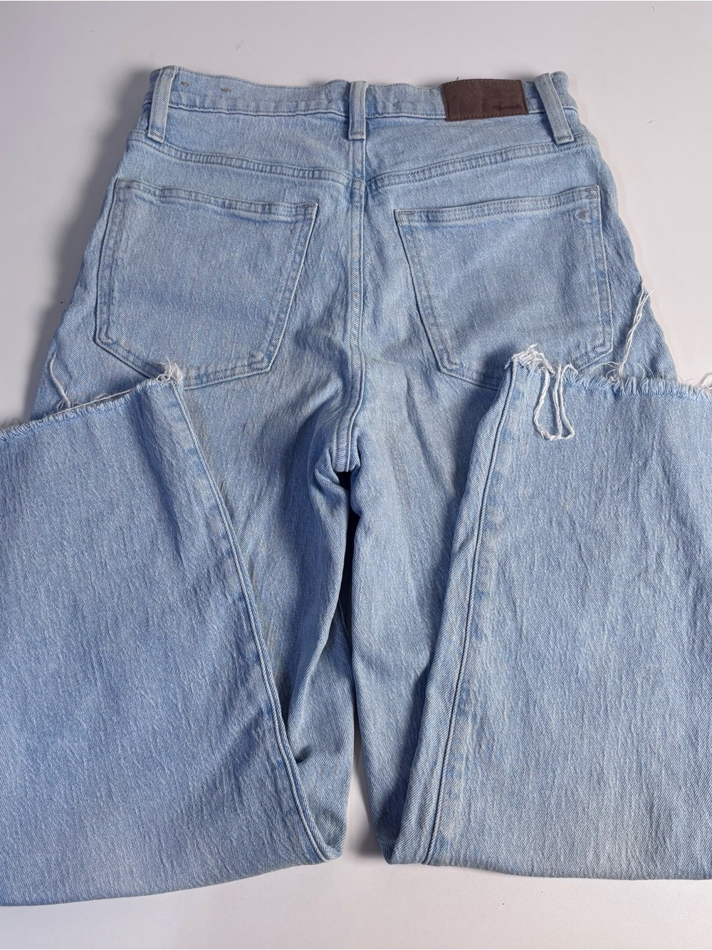 Madewell Light Blue Wide-Leg Jeans - Picture 7 of 10